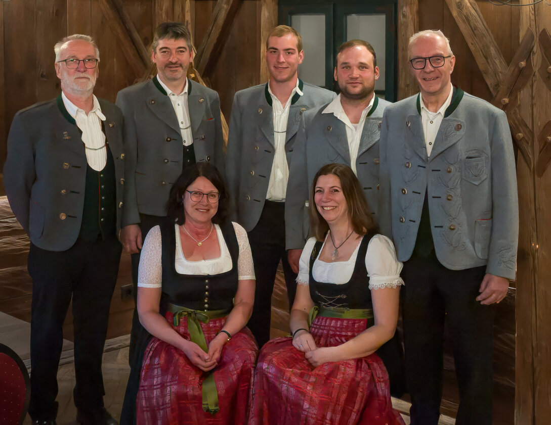 Vorstandsteam der Rotter Blasmusik nach einer Versammlung